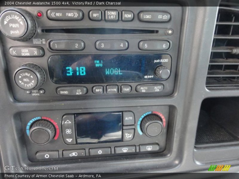 Victory Red / Dark Charcoal 2004 Chevrolet Avalanche 1500 4x4