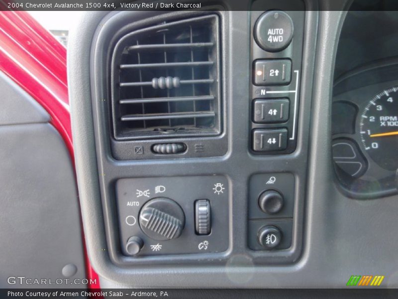 Victory Red / Dark Charcoal 2004 Chevrolet Avalanche 1500 4x4