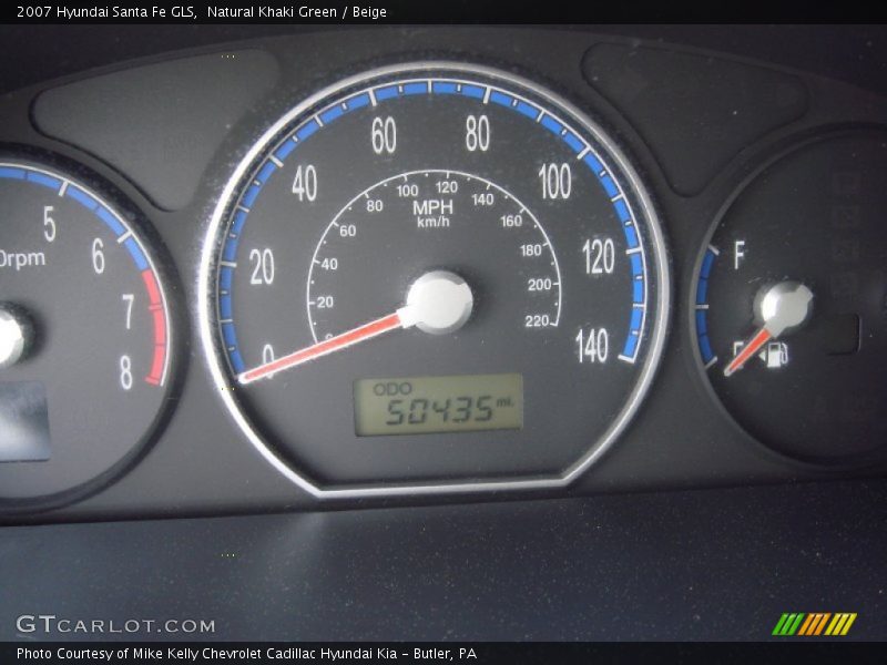 Natural Khaki Green / Beige 2007 Hyundai Santa Fe GLS