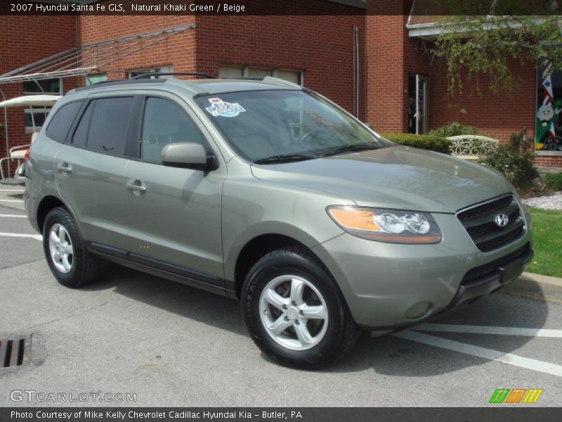 Natural Khaki Green / Beige 2007 Hyundai Santa Fe GLS