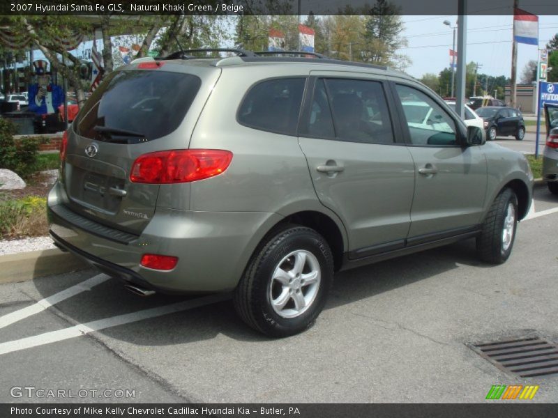 Natural Khaki Green / Beige 2007 Hyundai Santa Fe GLS
