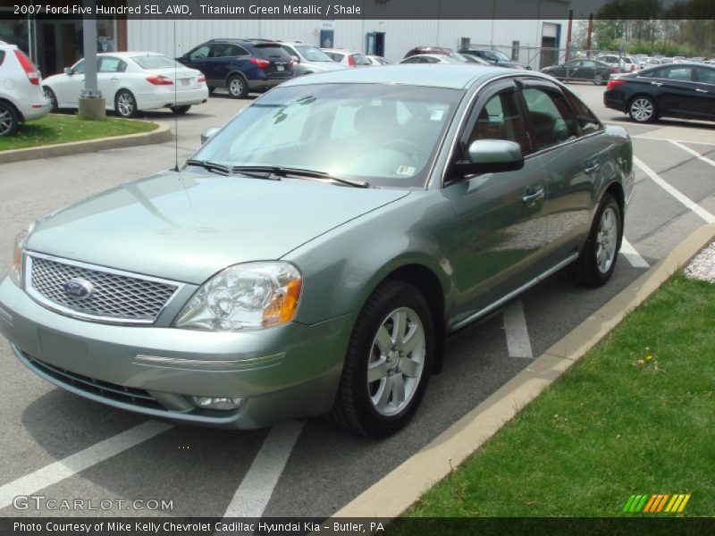 Titanium Green Metallic / Shale 2007 Ford Five Hundred SEL AWD