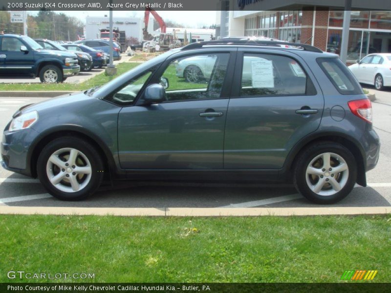 Azure Grey Metallic / Black 2008 Suzuki SX4 Crossover AWD