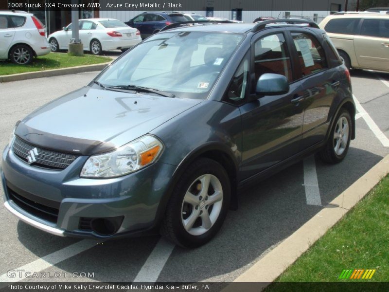 Azure Grey Metallic / Black 2008 Suzuki SX4 Crossover AWD