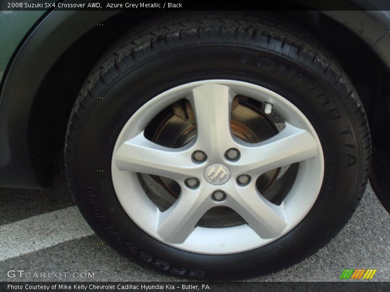 Azure Grey Metallic / Black 2008 Suzuki SX4 Crossover AWD