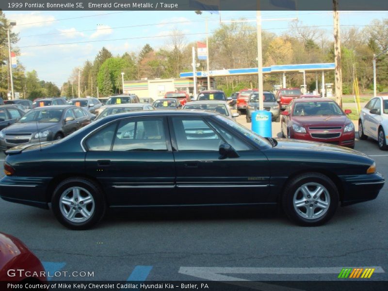 Emerald Green Metallic / Taupe 1999 Pontiac Bonneville SE