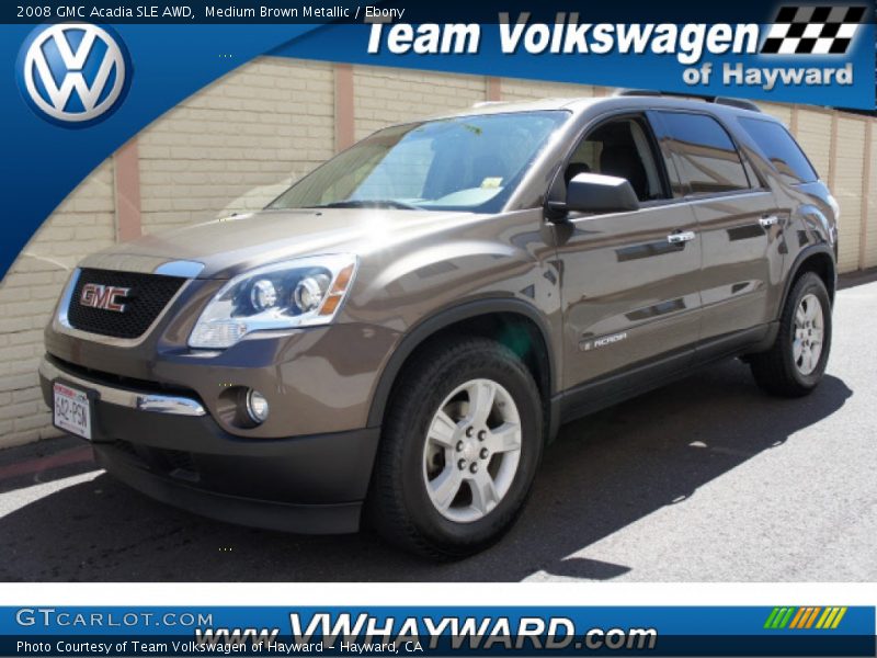 Medium Brown Metallic / Ebony 2008 GMC Acadia SLE AWD