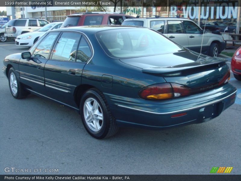 Emerald Green Metallic / Taupe 1999 Pontiac Bonneville SE