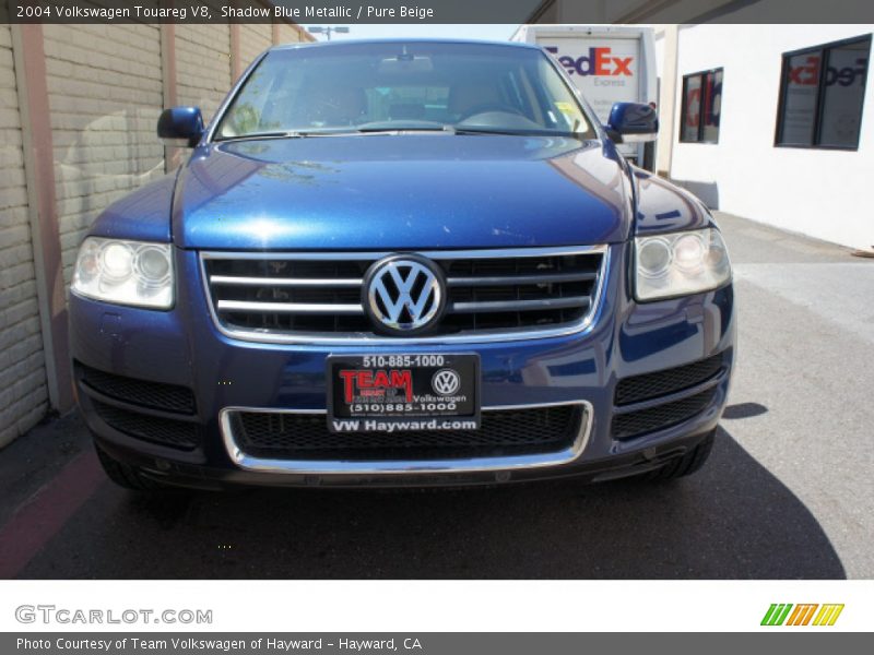 Shadow Blue Metallic / Pure Beige 2004 Volkswagen Touareg V8