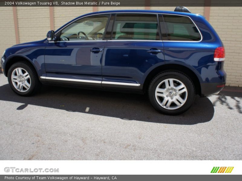 Shadow Blue Metallic / Pure Beige 2004 Volkswagen Touareg V8