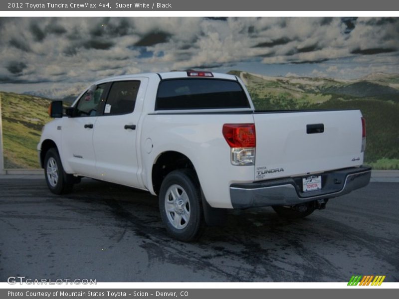 Super White / Black 2012 Toyota Tundra CrewMax 4x4