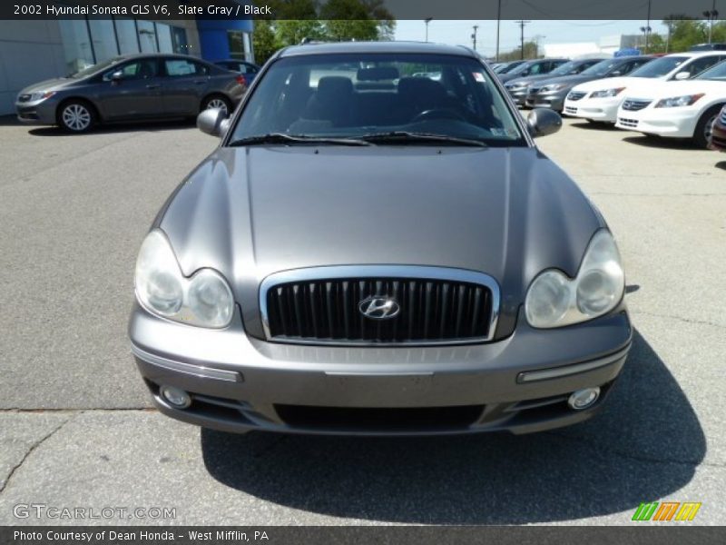 Slate Gray / Black 2002 Hyundai Sonata GLS V6