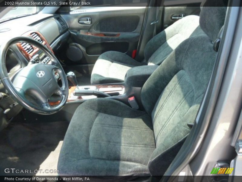 Slate Gray / Black 2002 Hyundai Sonata GLS V6