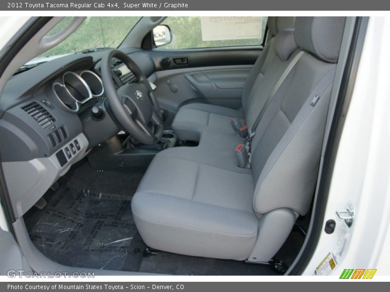 Super White / Graphite 2012 Toyota Tacoma Regular Cab 4x4