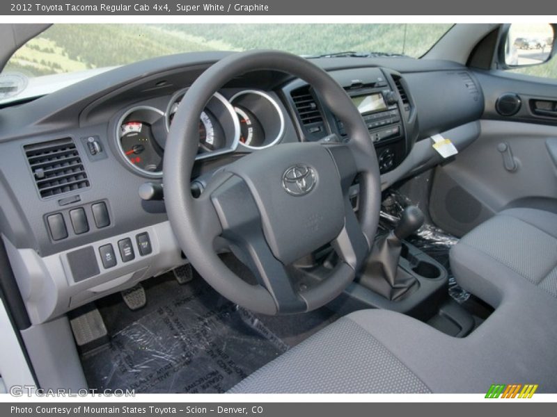 Super White / Graphite 2012 Toyota Tacoma Regular Cab 4x4
