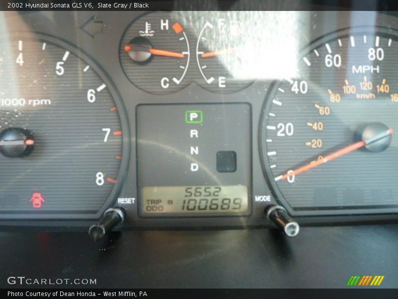 Slate Gray / Black 2002 Hyundai Sonata GLS V6