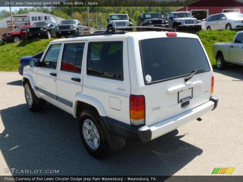 Stone White / Agate 2001 Jeep Cherokee Sport 4x4