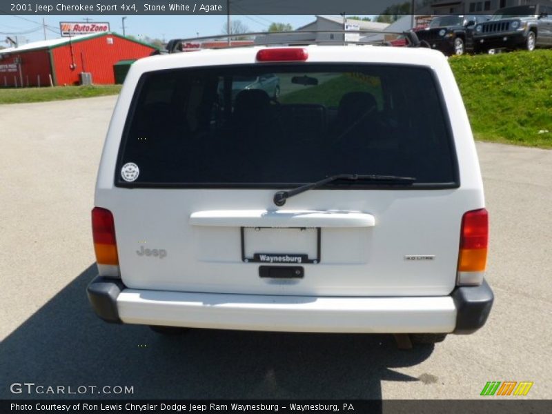 Stone White / Agate 2001 Jeep Cherokee Sport 4x4