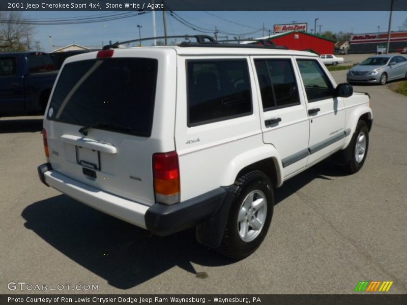 Stone White / Agate 2001 Jeep Cherokee Sport 4x4
