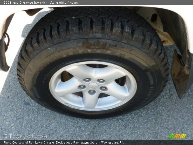 Stone White / Agate 2001 Jeep Cherokee Sport 4x4
