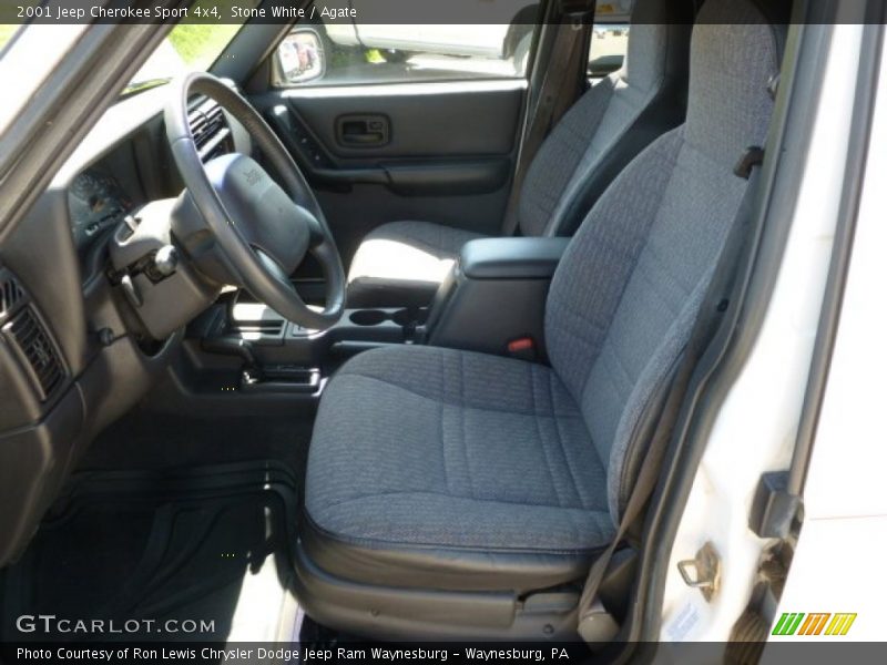 Stone White / Agate 2001 Jeep Cherokee Sport 4x4