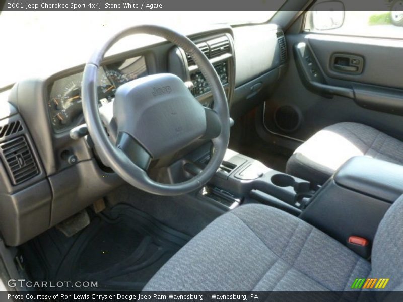 Stone White / Agate 2001 Jeep Cherokee Sport 4x4