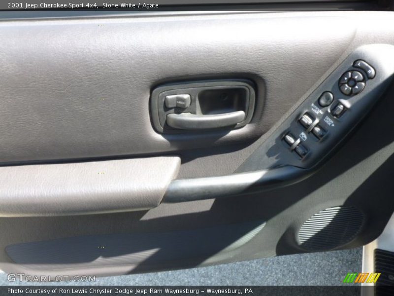 Stone White / Agate 2001 Jeep Cherokee Sport 4x4
