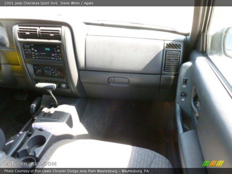 Stone White / Agate 2001 Jeep Cherokee Sport 4x4