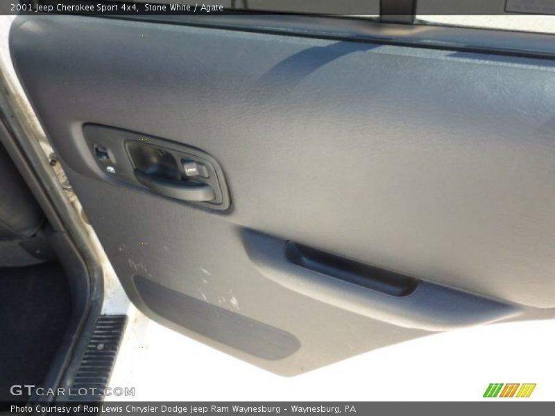 Stone White / Agate 2001 Jeep Cherokee Sport 4x4