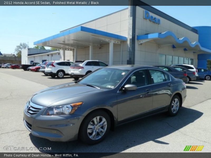 Polished Metal Metallic / Black 2012 Honda Accord SE Sedan