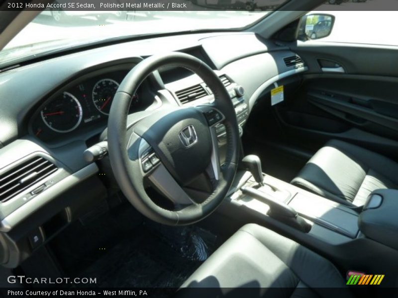 Polished Metal Metallic / Black 2012 Honda Accord SE Sedan