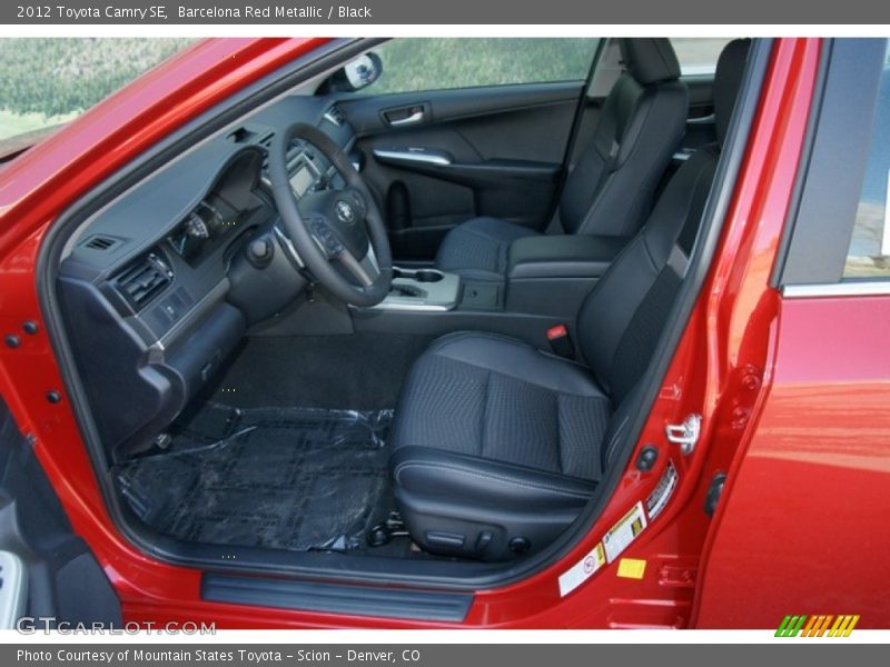 Barcelona Red Metallic / Black 2012 Toyota Camry SE