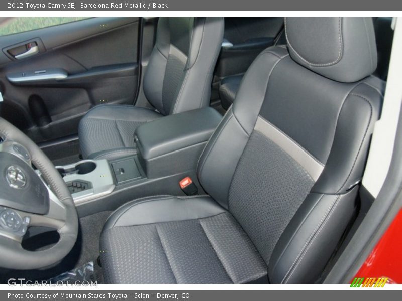 Barcelona Red Metallic / Black 2012 Toyota Camry SE