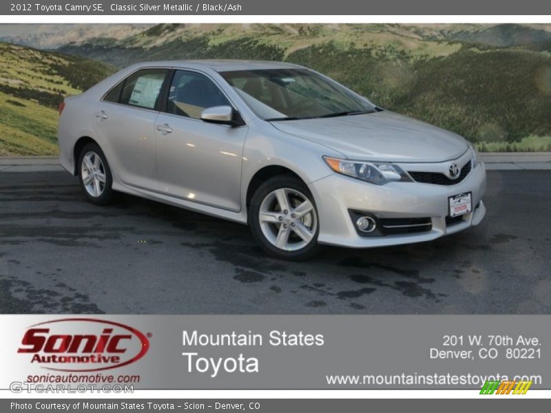 Classic Silver Metallic / Black/Ash 2012 Toyota Camry SE