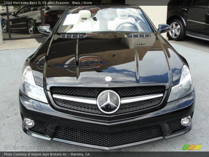 Black / Stone 2009 Mercedes-Benz SL 63 AMG Roadster