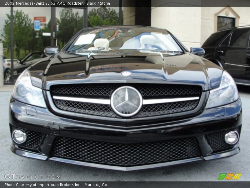 Black / Stone 2009 Mercedes-Benz SL 63 AMG Roadster