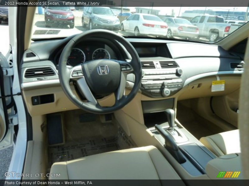 Taffeta White / Ivory 2012 Honda Accord SE Sedan