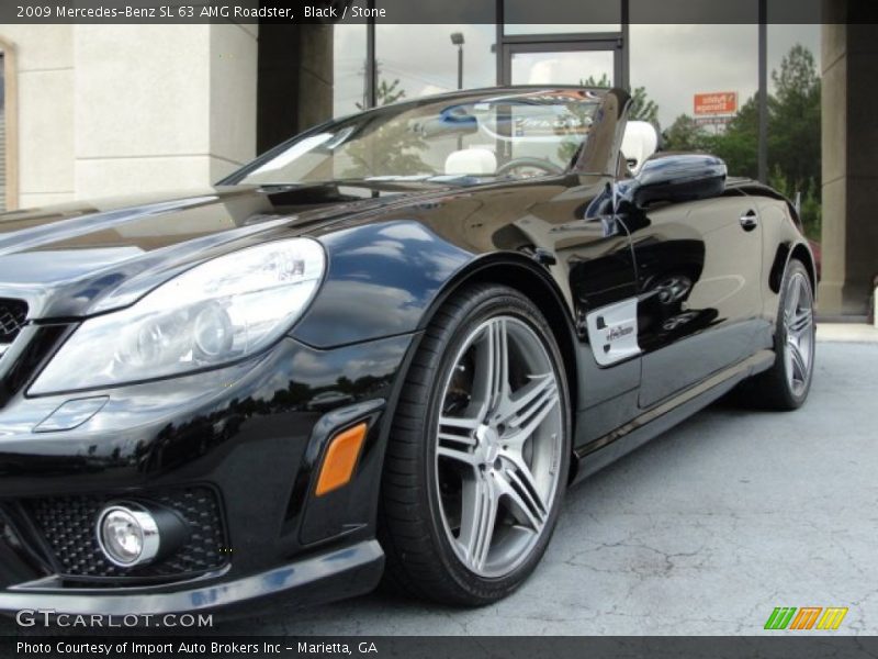 Black / Stone 2009 Mercedes-Benz SL 63 AMG Roadster