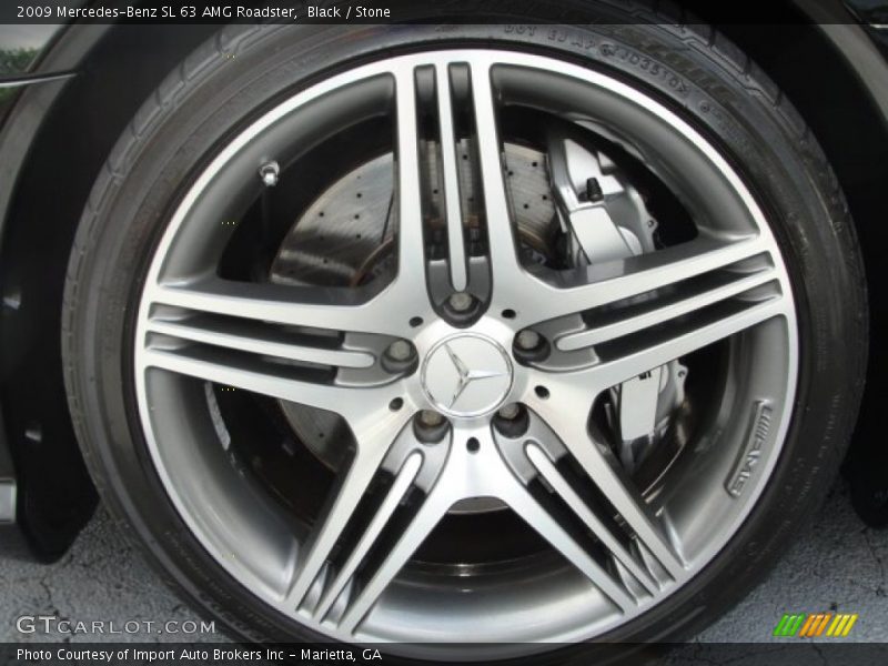 Black / Stone 2009 Mercedes-Benz SL 63 AMG Roadster