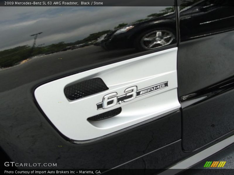 Black / Stone 2009 Mercedes-Benz SL 63 AMG Roadster