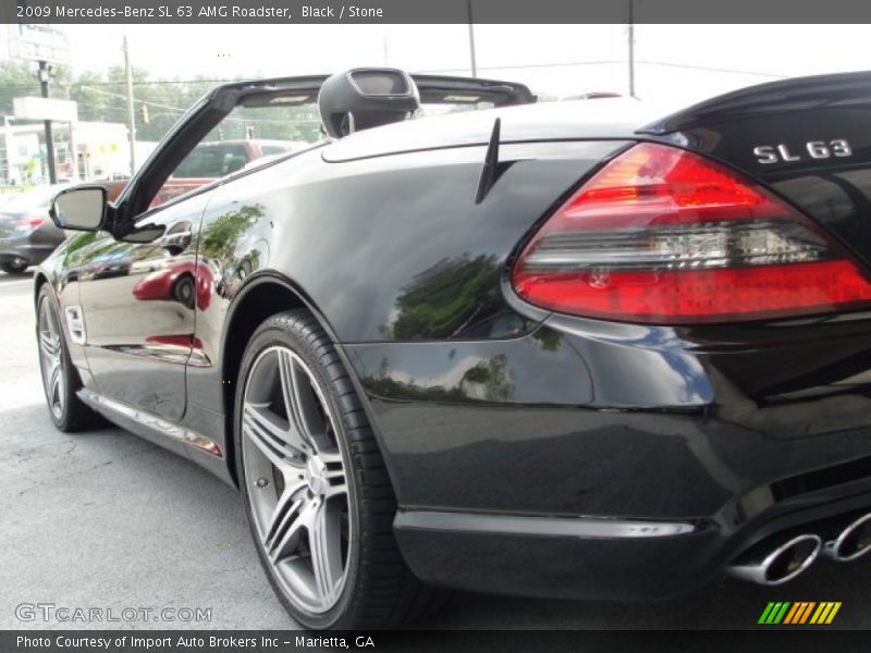 Black / Stone 2009 Mercedes-Benz SL 63 AMG Roadster