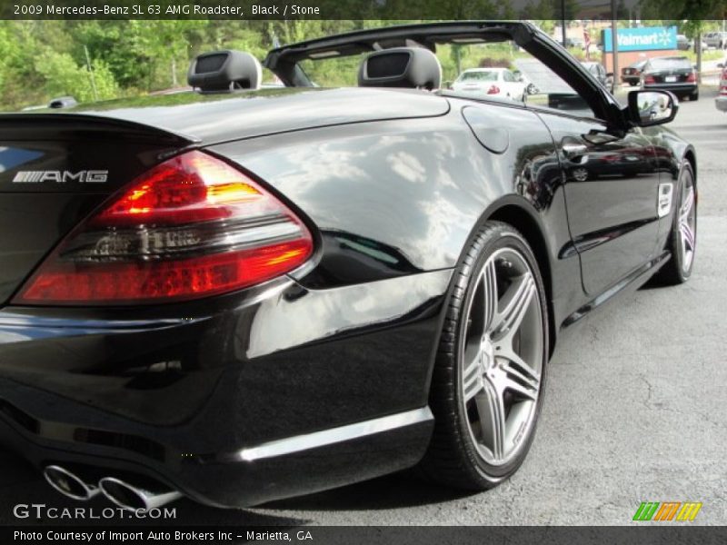 Black / Stone 2009 Mercedes-Benz SL 63 AMG Roadster