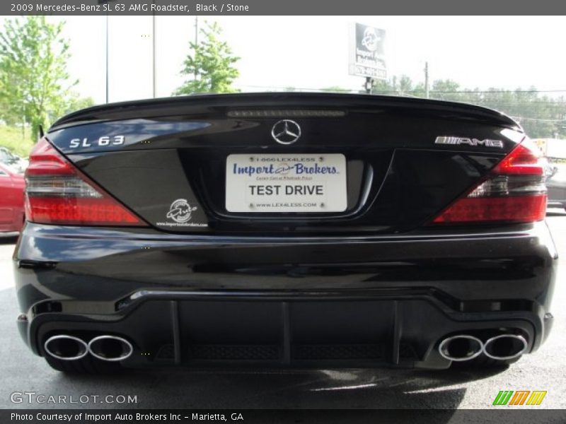 Black / Stone 2009 Mercedes-Benz SL 63 AMG Roadster