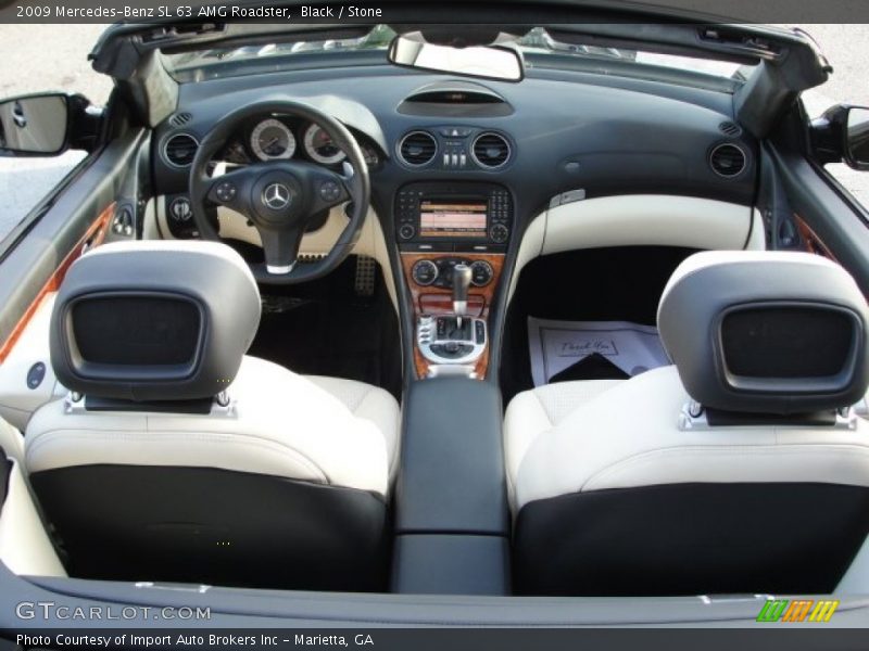 Black / Stone 2009 Mercedes-Benz SL 63 AMG Roadster