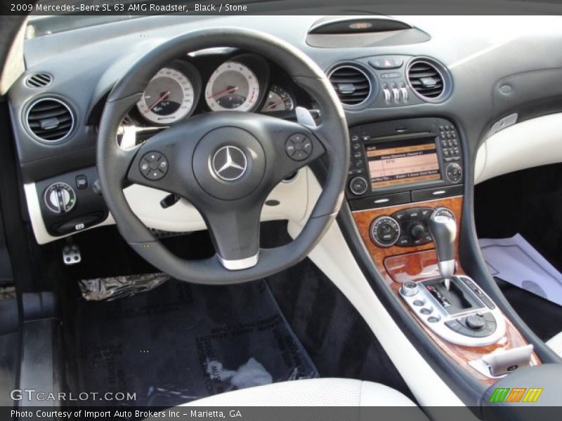 Black / Stone 2009 Mercedes-Benz SL 63 AMG Roadster