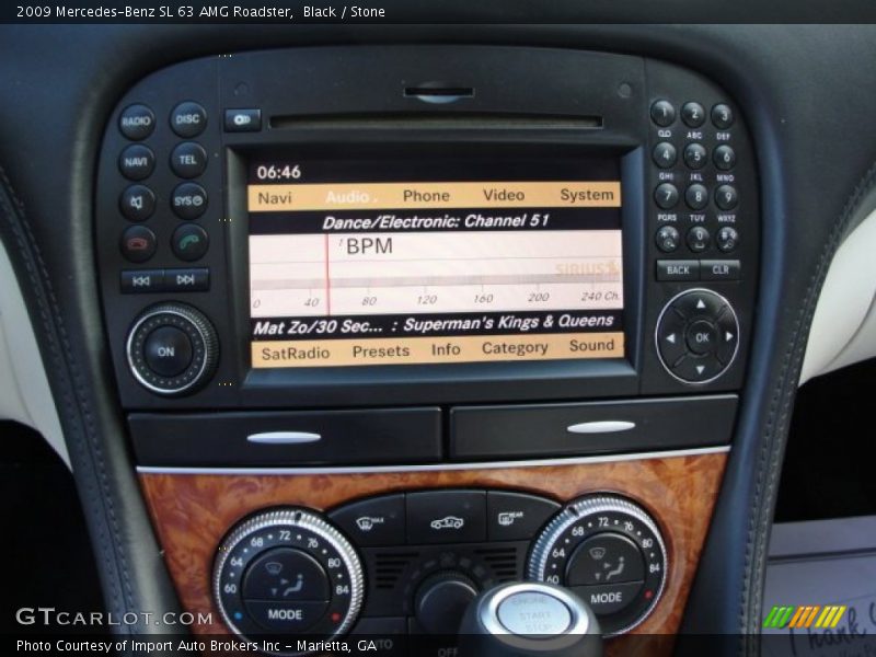 Black / Stone 2009 Mercedes-Benz SL 63 AMG Roadster