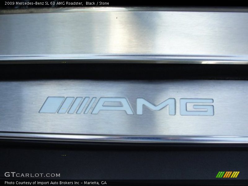 Black / Stone 2009 Mercedes-Benz SL 63 AMG Roadster