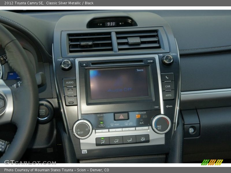 Classic Silver Metallic / Black 2012 Toyota Camry SE