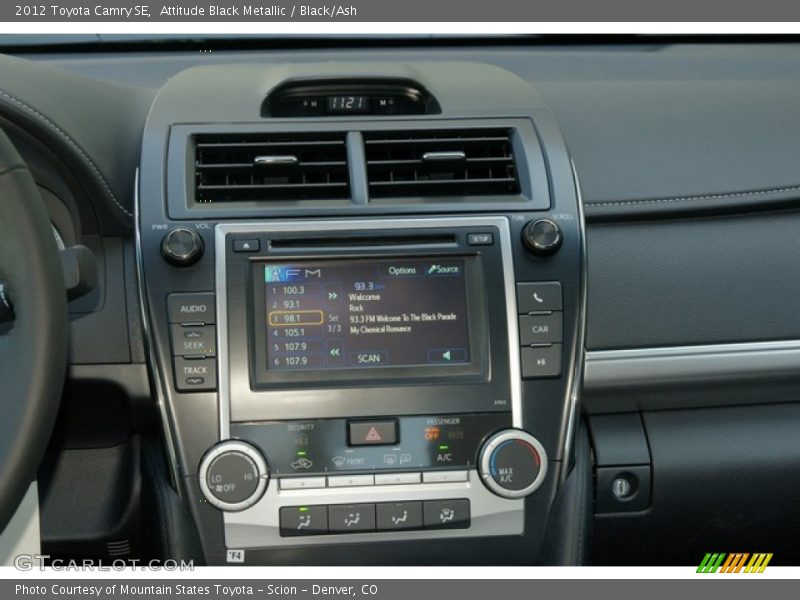 Attitude Black Metallic / Black/Ash 2012 Toyota Camry SE