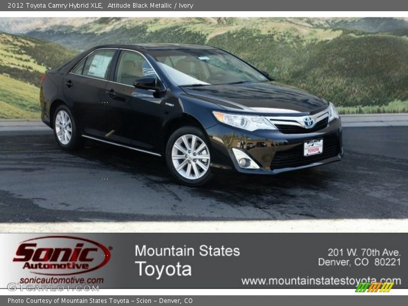 Attitude Black Metallic / Ivory 2012 Toyota Camry Hybrid XLE